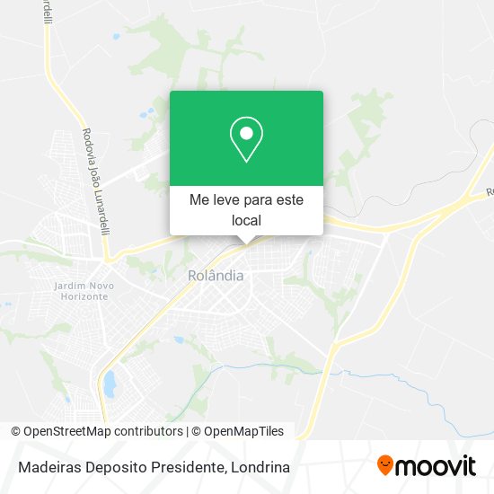 Madeiras Deposito Presidente mapa