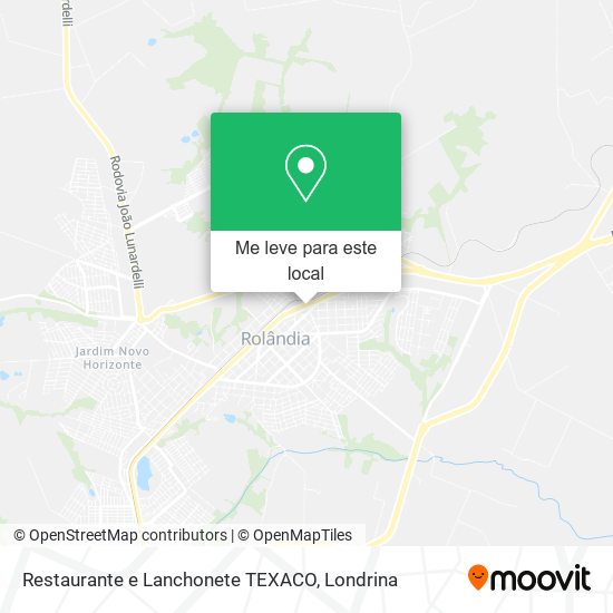 Restaurante e Lanchonete TEXACO mapa