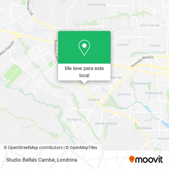 Studio Bella's Cambé mapa