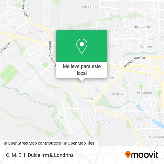 C. M. E. I. Dulce Irmã mapa