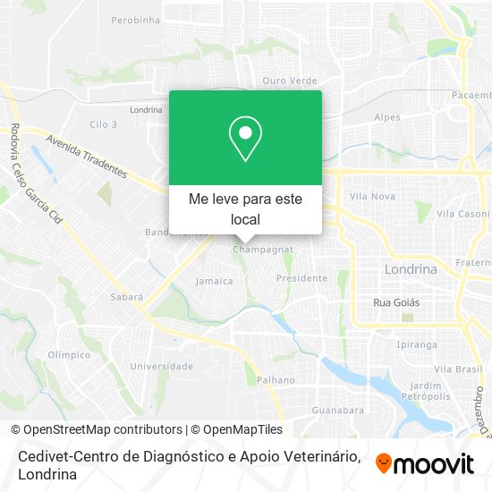 Cedivet-Centro de Diagnóstico e Apoio Veterinário mapa