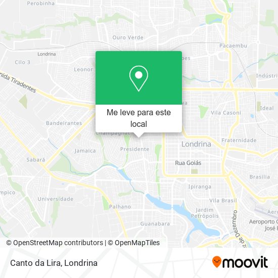Canto da Lira mapa