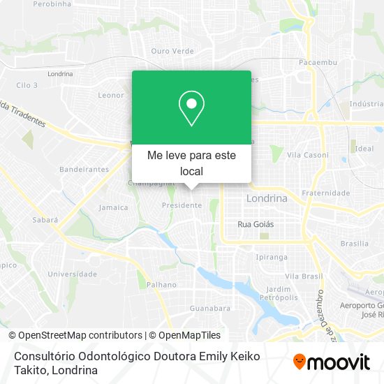Consultório Odontológico Doutora Emily Keiko Takito mapa