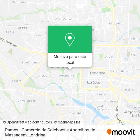 Rames - Comercio de Colchoes e Aparelhos de Massagem mapa