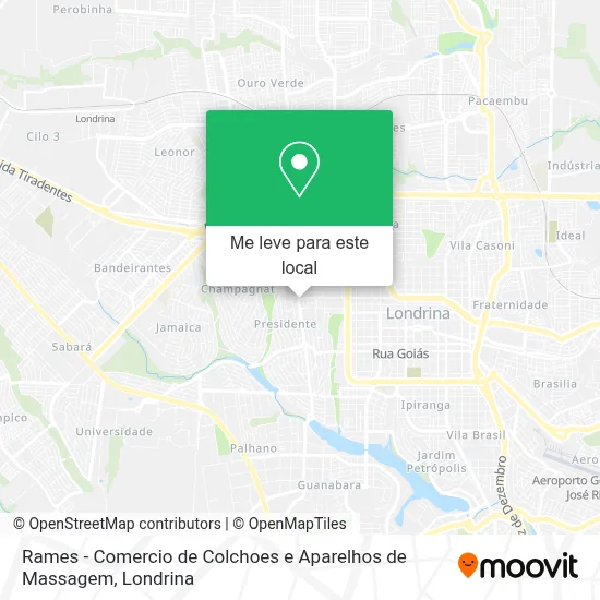 Rames - Comercio de Colchoes e Aparelhos de Massagem mapa