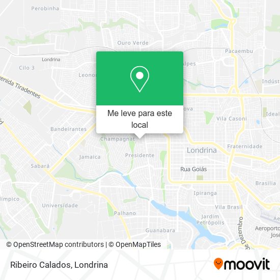 Ribeiro Calados mapa