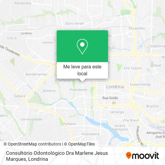 Consultório Odontológico Dra Marlene Jesus Marques mapa