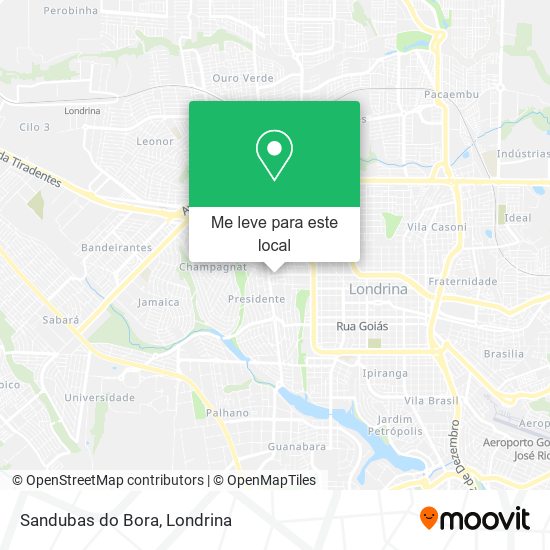 Sandubas do Bora mapa
