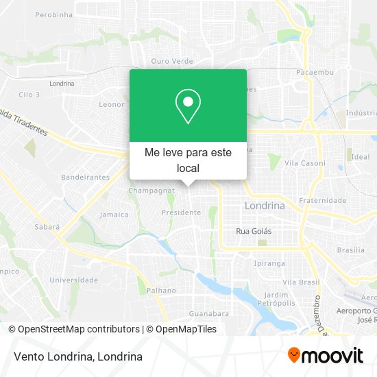 Vento Londrina mapa