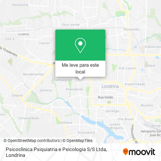 Psicoclinica Psiquiatria e Psicologia S / S Ltda mapa