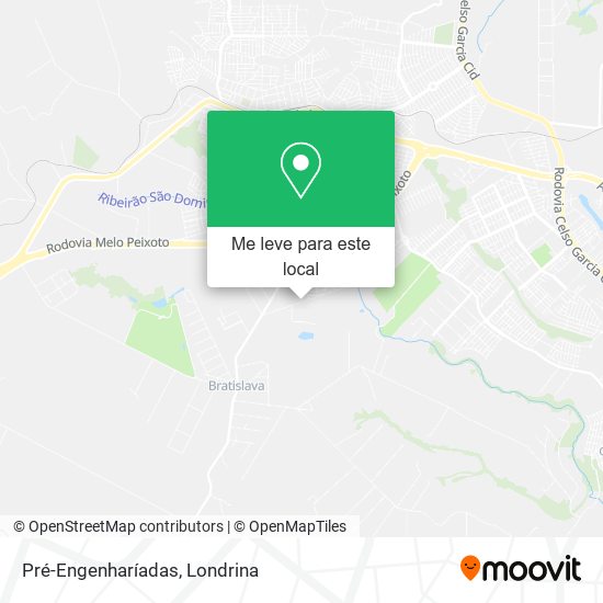 Pré-Engenharíadas mapa