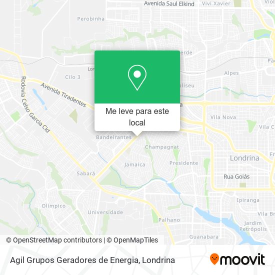 Agil Grupos Geradores de Energia mapa