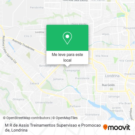 M R de Assis Treinamentos Supervisao e Promocao de mapa