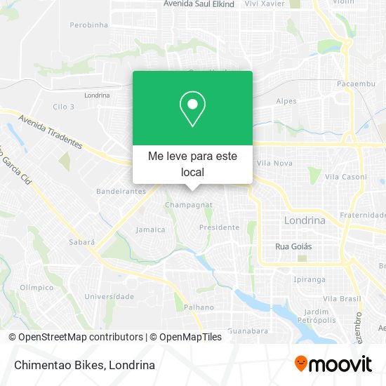 Chimentao Bikes mapa