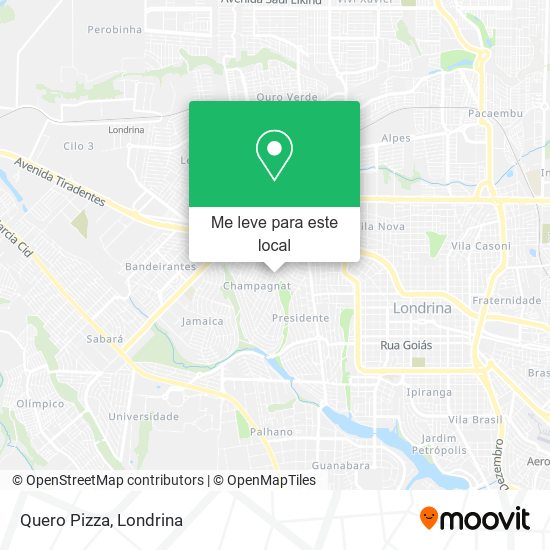 Quero Pizza mapa
