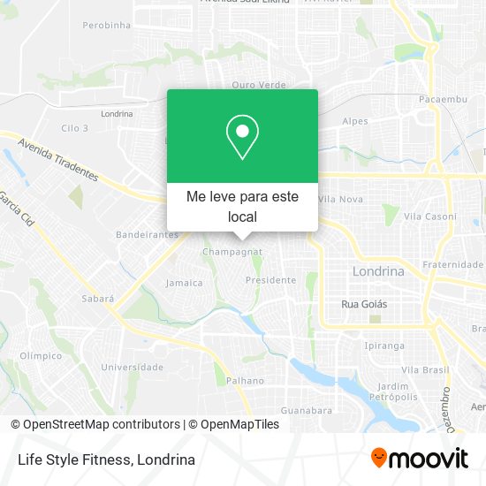 Life Style Fitness mapa