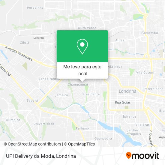 UP! Delivery da Moda mapa