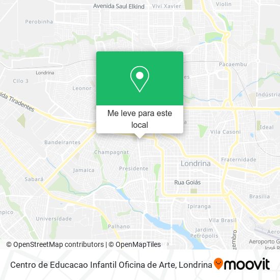 Centro de Educacao Infantil Oficina de Arte mapa