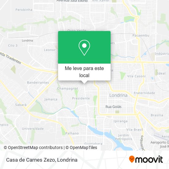 Casa de Carnes Zezo mapa