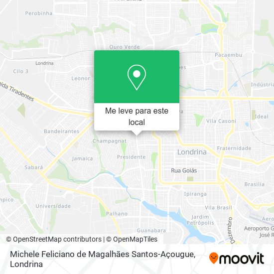 Michele Feliciano de Magalhães Santos-Açougue mapa