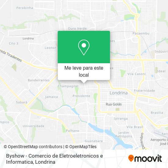 Byshow - Comercio de Eletroeletronicos e Informatica mapa