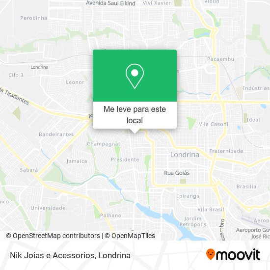 Nik Joias e Acessorios mapa