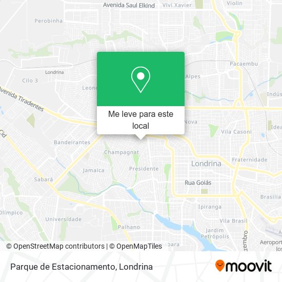 Parque de Estacionamento mapa