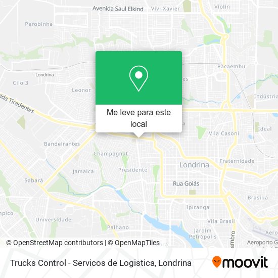 Trucks Control - Servicos de Logistica mapa