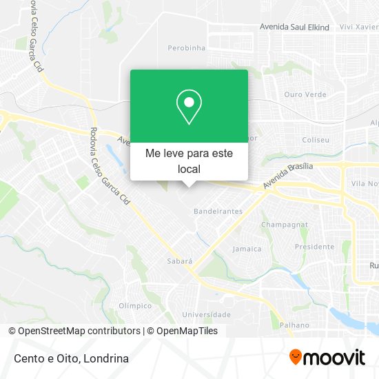 Cento e Oito mapa
