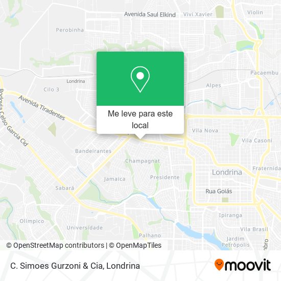C. Simoes Gurzoni & Cia mapa