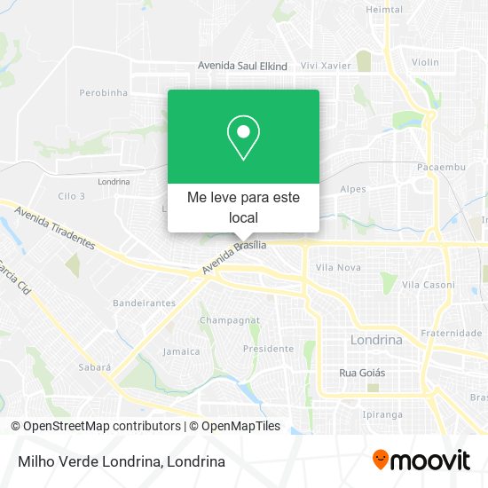 Milho Verde Londrina mapa