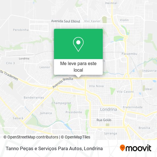 Tanno Peças e Serviços Para Autos mapa