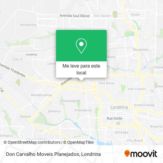 Don Carvalho Moveis Planejados mapa