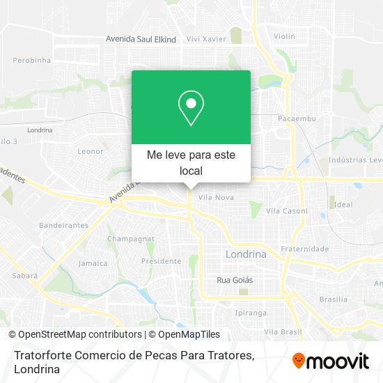 Tratorforte Comercio de Pecas Para Tratores mapa