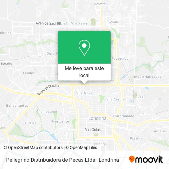 Pellegrino Distribuidora de Pecas Ltda. mapa