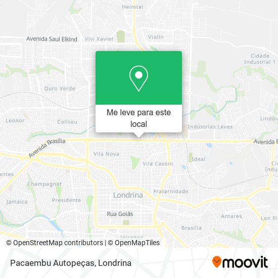Pacaembu Autopeças mapa