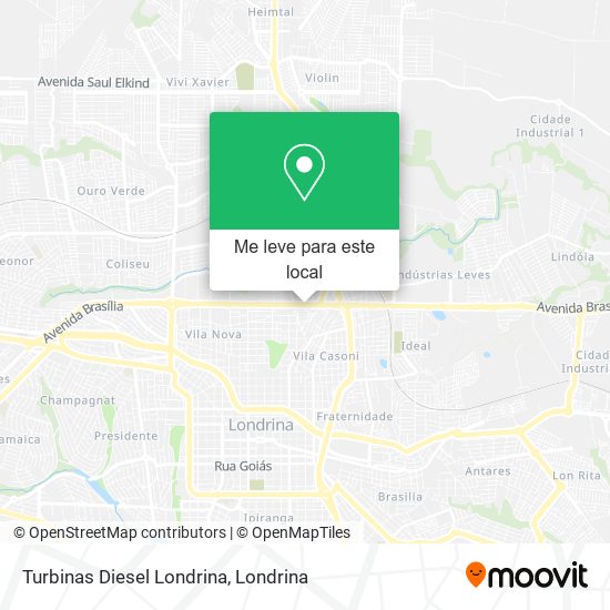 Turbinas Diesel Londrina mapa