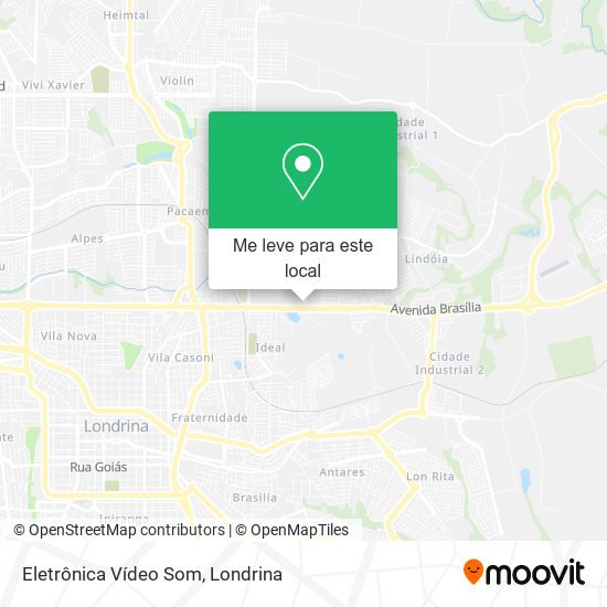 Eletrônica Vídeo Som mapa