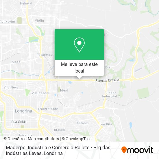 Maderpel Indústria e Comércio Pallets - Prq das Indústrias Leves mapa