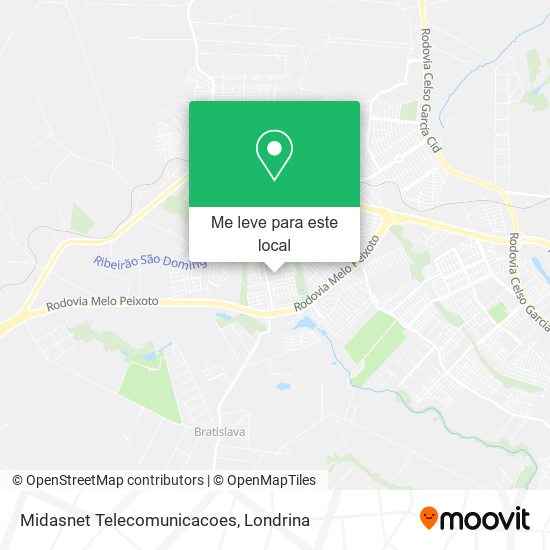 Midasnet Telecomunicacoes mapa