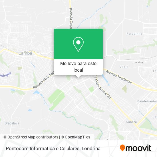 Pontocom Informatica e Celulares mapa