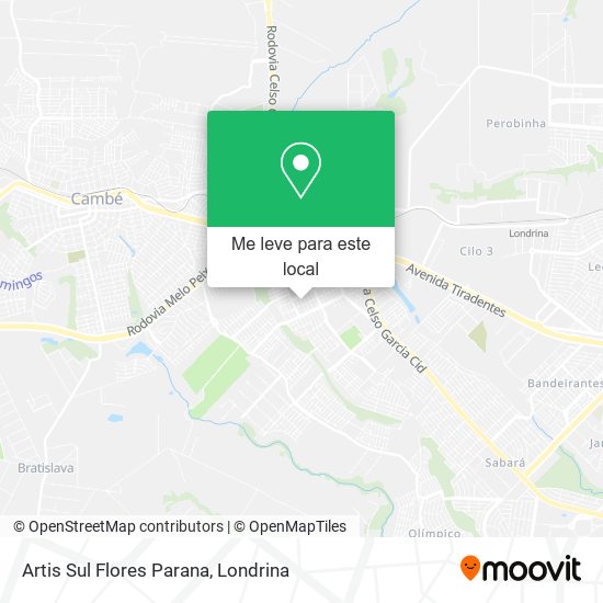 Artis Sul Flores Parana mapa