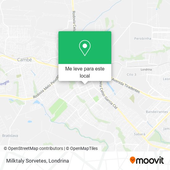 Milktaly Sorvetes mapa