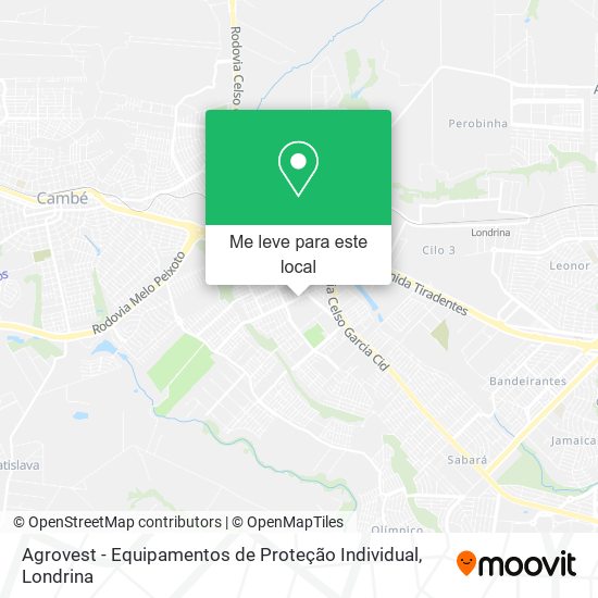 Agrovest - Equipamentos de Proteção Individual mapa