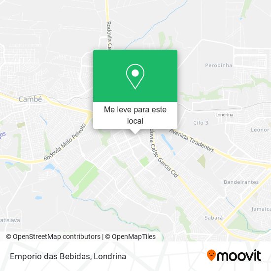 Emporio das Bebidas mapa