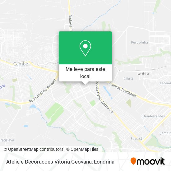 Atelie e Decoracoes Vitoria Geovana mapa