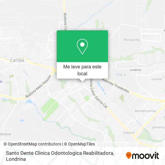 Santo Dente Clinica Odontologica Reabilitadora mapa