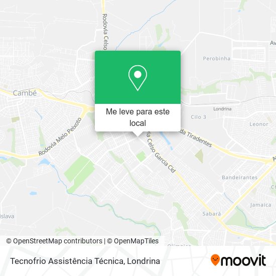 Tecnofrio Assistência Técnica mapa