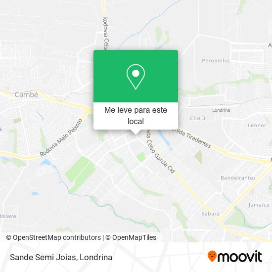 Sande Semi Joias mapa
