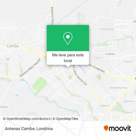 Antenas Cambe mapa